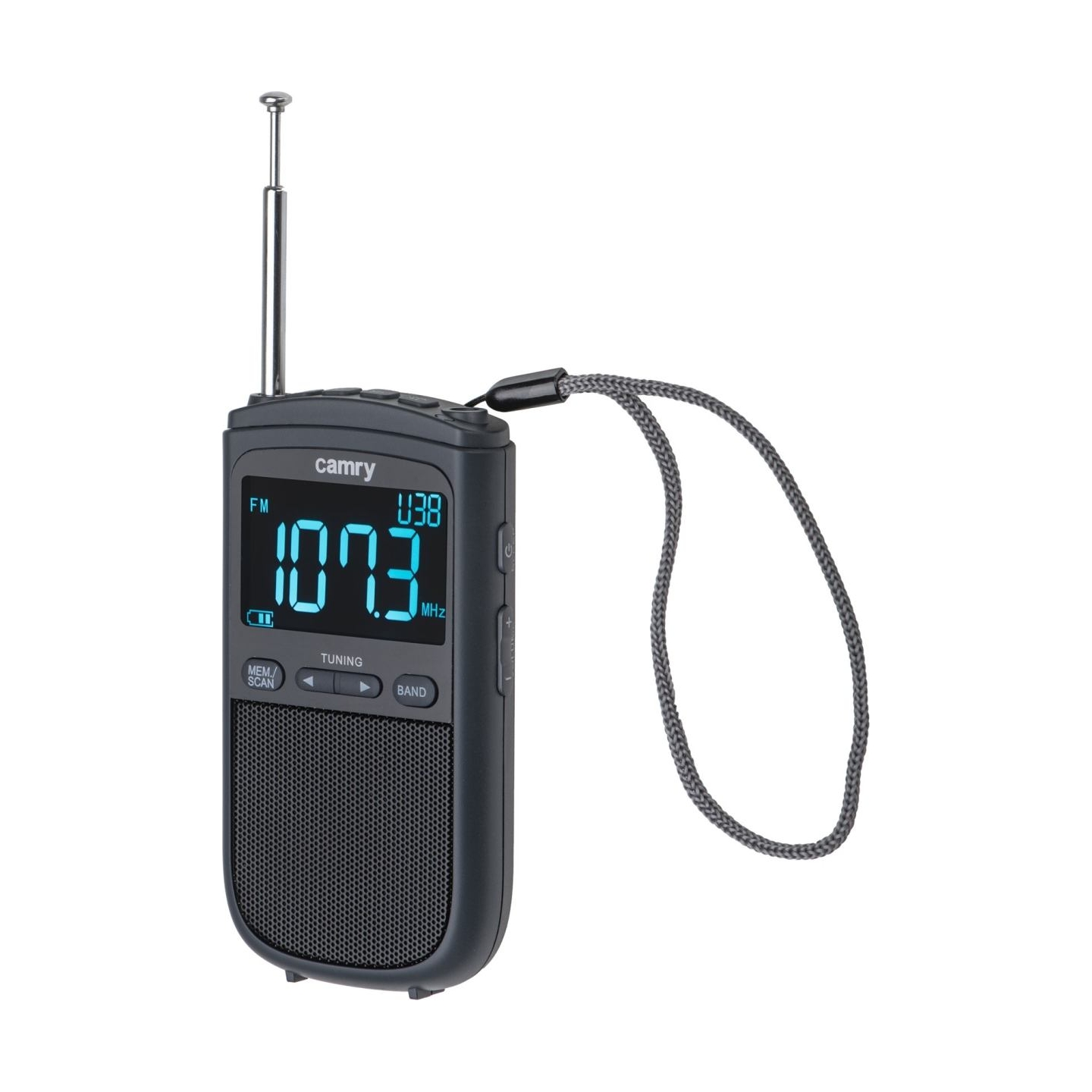 Camry | Portable mini radio | CR 1905 | Alarm function | Black