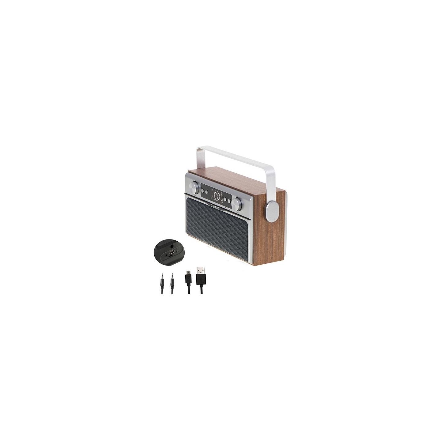 Camry | Bluetooth Radio | CR 1183 | 16 W | AUX in | Wooden