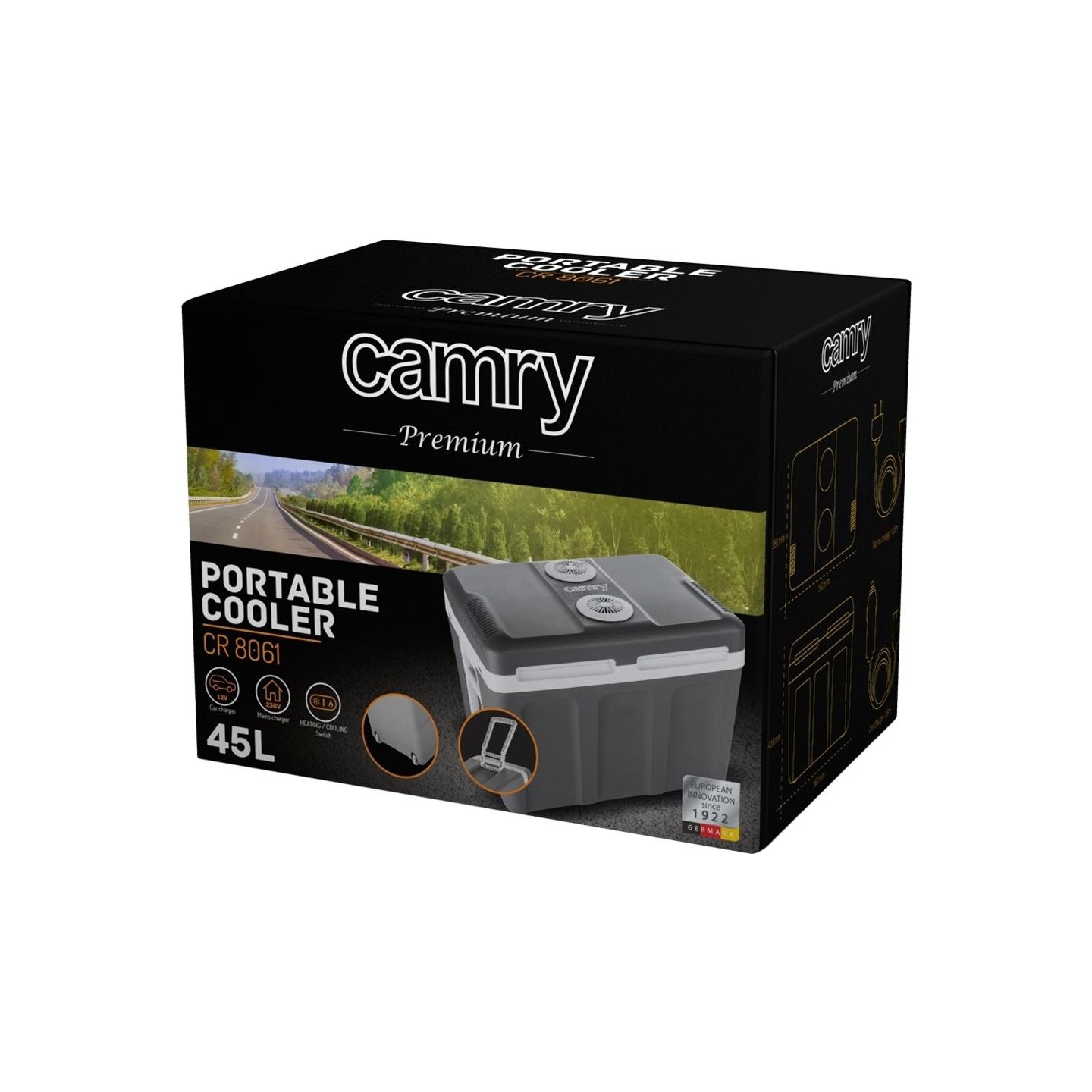 Camry | Portable Cooler | CR 8061 | 40 L | 12 V | F | COOL-WARM switch