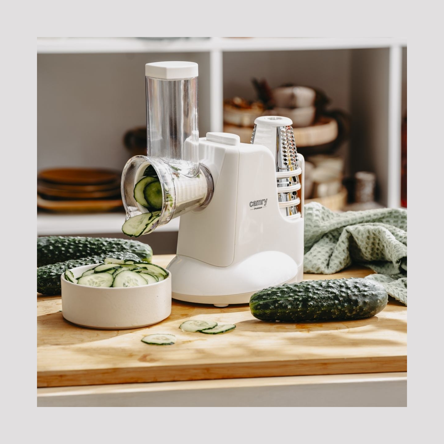 Camry | Vegetable slicer | CR 4816 | White | 150 W