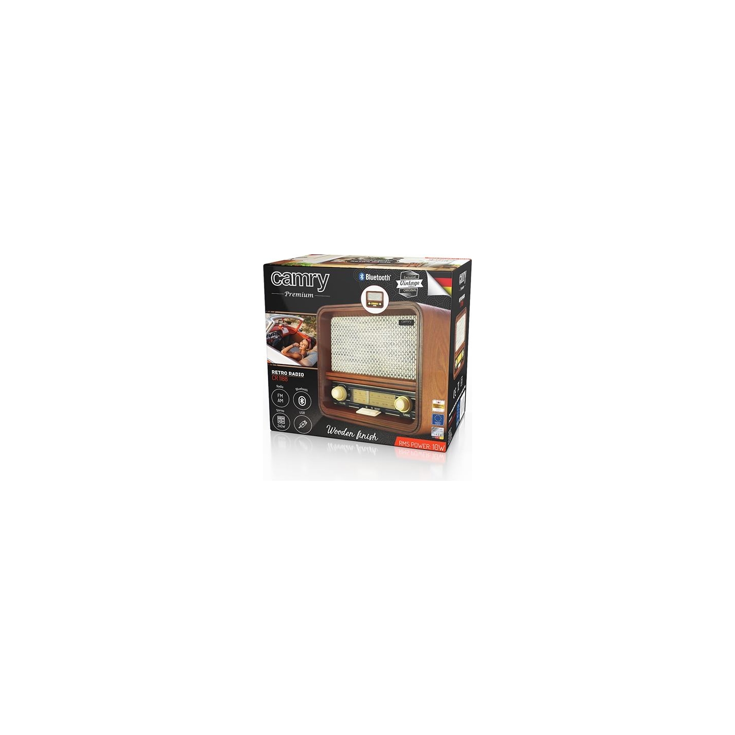 Camry | Retro Radio | CR 1188 | Wooden