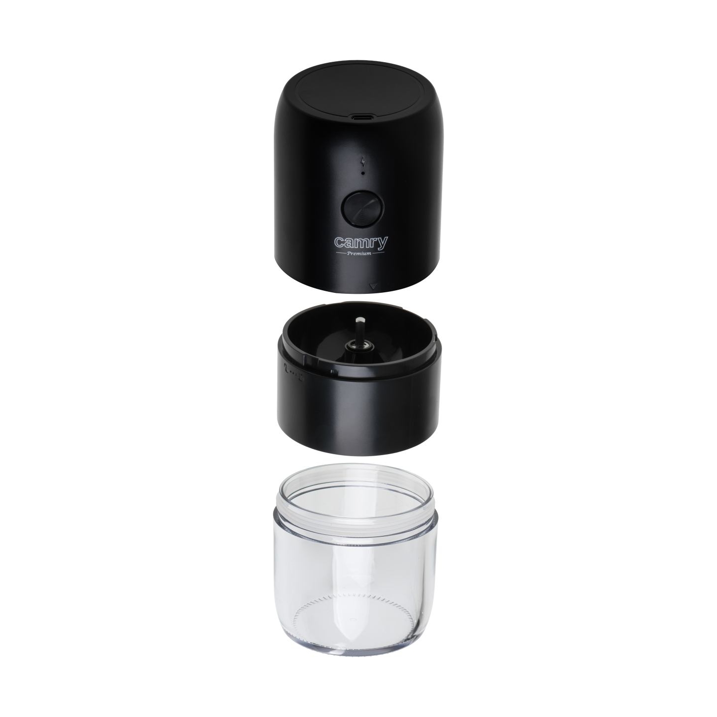 Camry Cordless USB Electric Coffee Grinder | CR 4302 | 25 W | Coffee beans capacity 25-30 g | Black