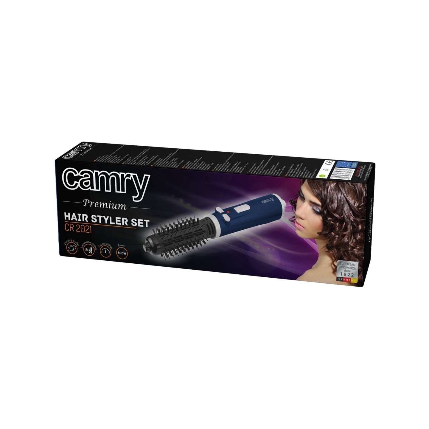 Camry | Hair Styler | CR 2021 | Warranty 24 month(s) | Number of heating levels 3 | 1000 W | White/Pink