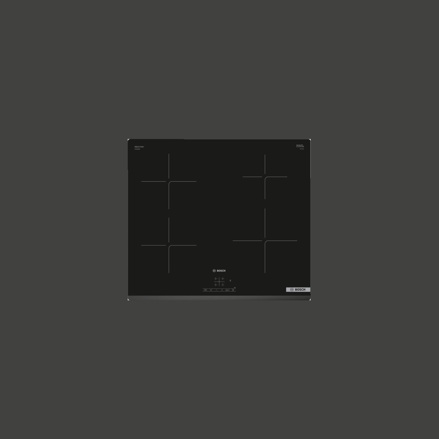 Bosch | Hob | PUE63KBB6E | Induction | Number of burners/cooking zones 4 | Touch | Timer | Black