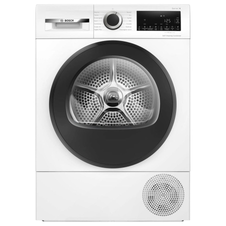 Bosch Dryer Machine | WQG2420PSN | Energy efficiency class A++ | Front loading | 9 kg | Heat pump | LED | Depth 61.3 cm | White