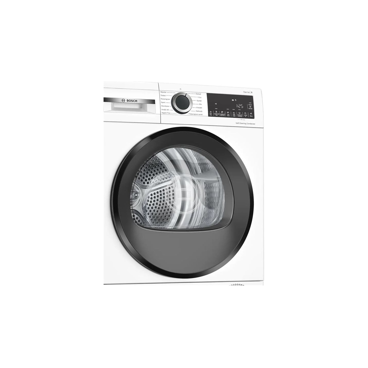Bosch Dryer Machine | WQG2420PSN | Energy efficiency class A++ | Front loading | 9 kg | Heat pump | LED | Depth 61.3 cm | White