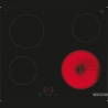 Bosch | Hob | PKE611BA2E Series 4 | Vitroceramic | Number of burners/cooking zones 4 | Touch | Black