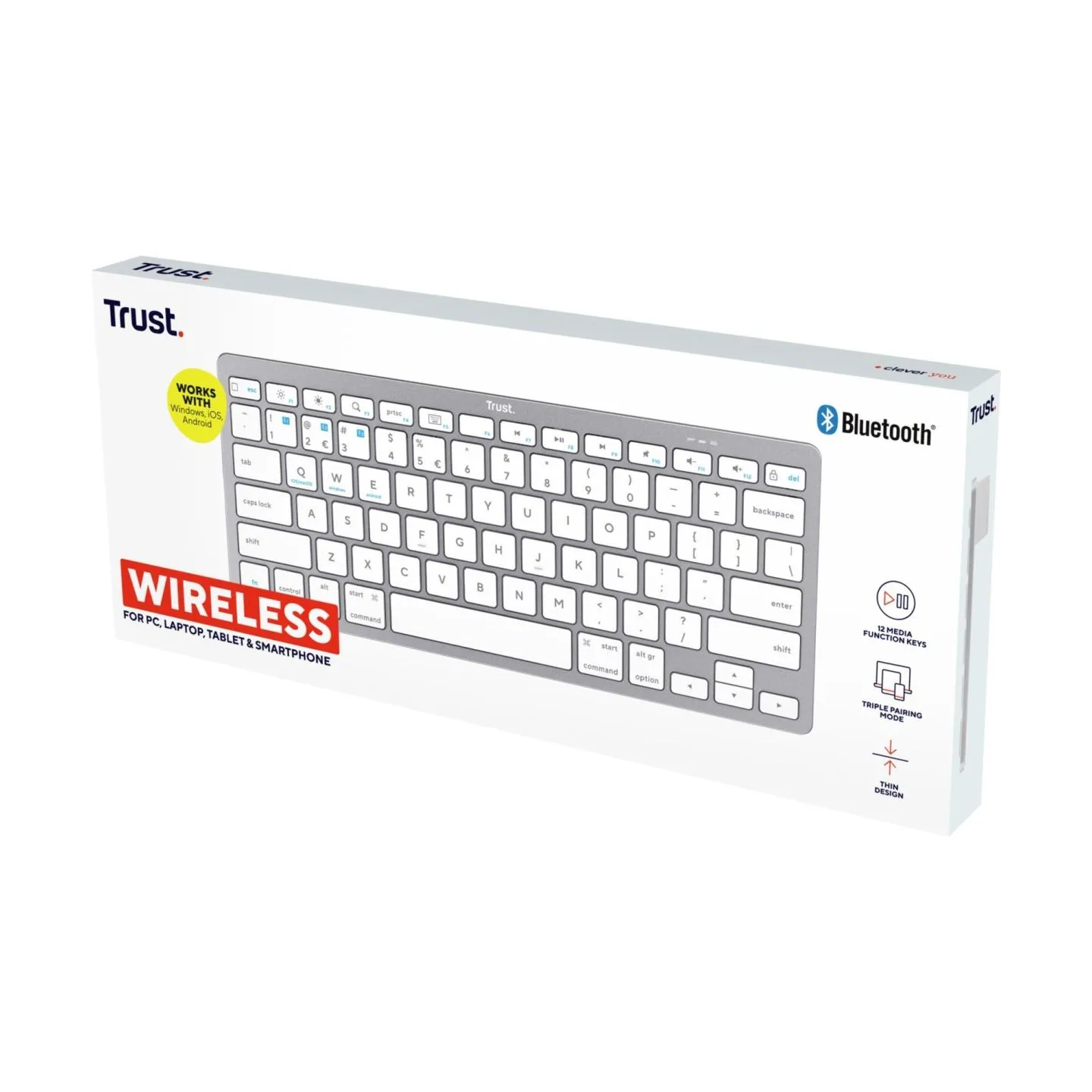 Trust KEYBOARD WRL BASICS BLUETOOTH/ENG 24651 TRUST