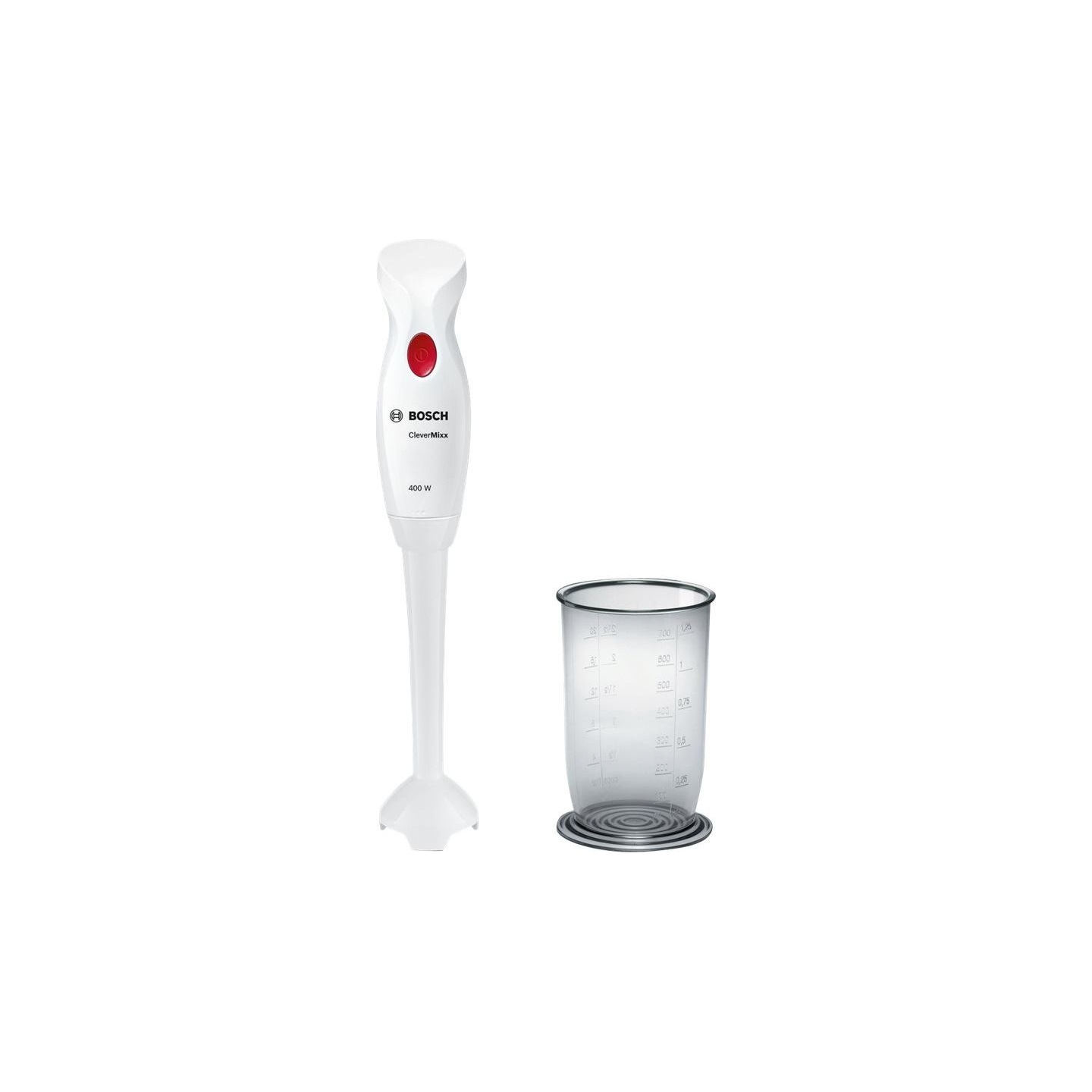 Bosch | Blender | CleverMixx MSM14100 | Hand Blender | 400 W | Number of speeds 1 | White