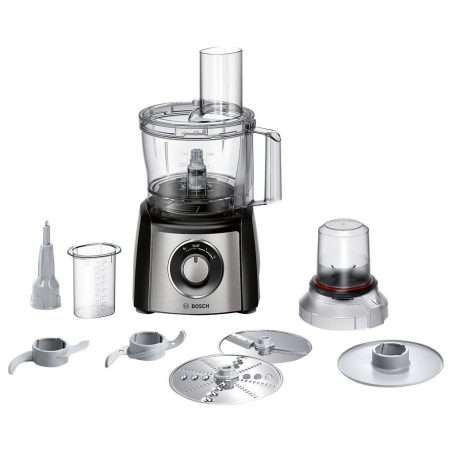 Bosch | Food Processor | MCM3401M | 800 W | Number of speeds 2 | Bowl capacity 2.3 L | Blender | Meat mincer | Black/Stainless s