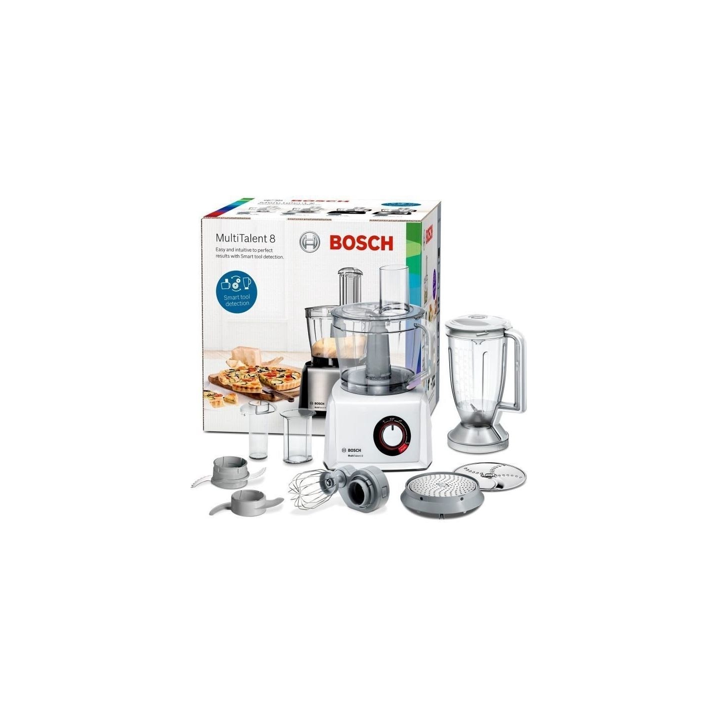 Bosch | Food Processor MultiTalent 8 | MC812W501 | 1000 W | Number of speeds 2 | Bowl capacity 3.9 L | Blender | White