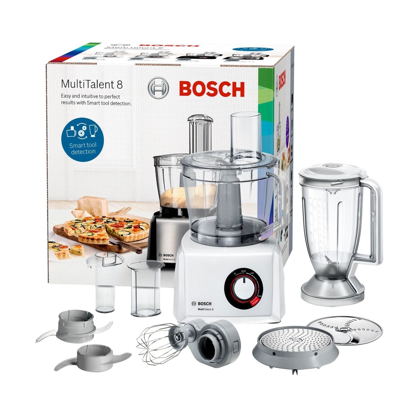 Bosch | Food Processor MultiTalent 8 | MC812W501 | 1000 W | Number of speeds 2 | Bowl capacity 3.9 L | Blender | White