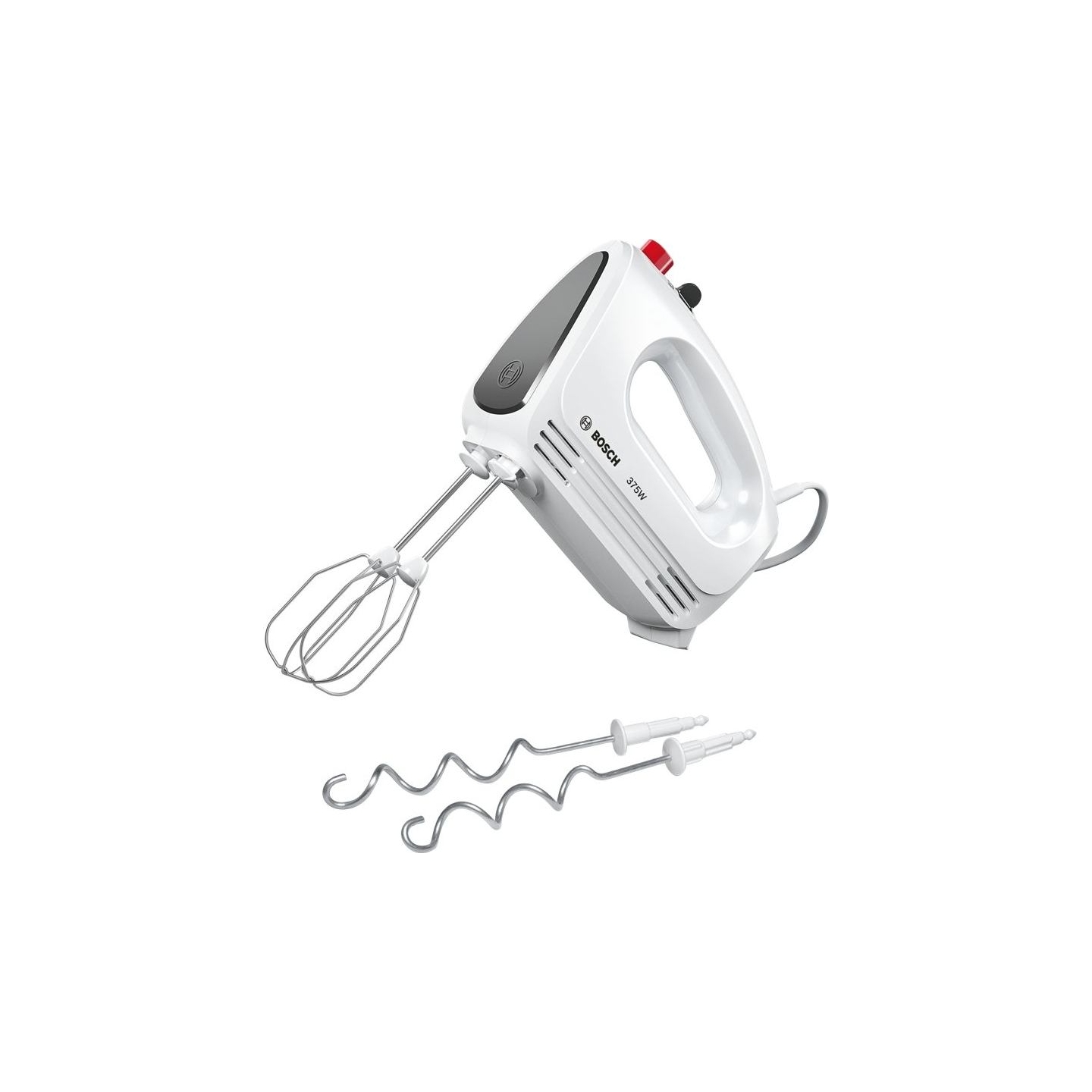 Bosch | Hand Mixer | MFQ22100 CleverMixx | Hand Mixer | 375 W | Number of speeds 4 | Turbo mode | White/Dark Grey