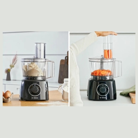 Bosch | Food Processor MultiTalent 3 Plus | MCM3PM386 | 900 W | Number of speeds 2 | Bowl capacity 2.3 L | Black/Stainless steel