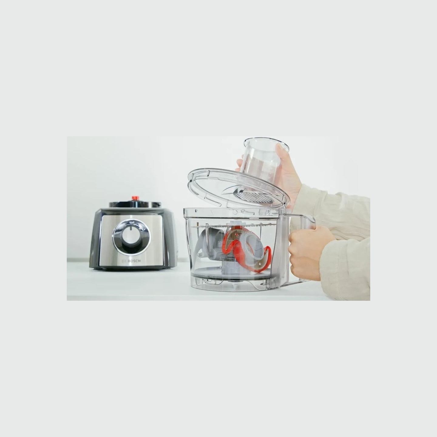 Bosch | Food Processor MultiTalent 3 Plus | MCM3PM386 | 900 W | Number of speeds 2 | Bowl capacity 2.3 L | Black/Stainless steel