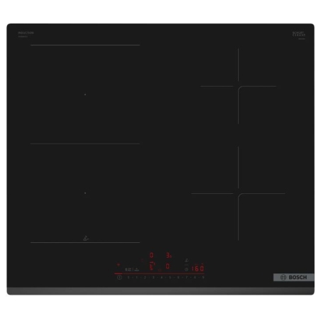 Bosch | Hob | PVS63KHC1Z Series 6 | Induction | Number of burners/cooking zones 4 | Touch | Timer | Black