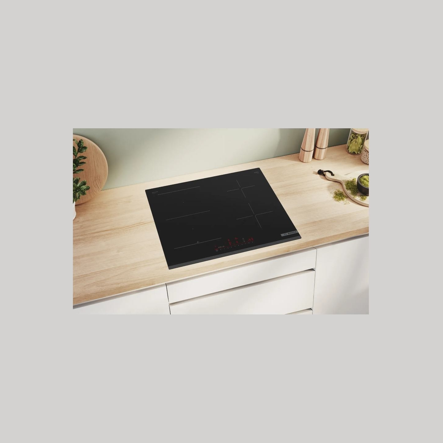 Bosch | Hob | PVS63KHC1Z Series 6 | Induction | Number of burners/cooking zones 4 | Touch | Timer | Black