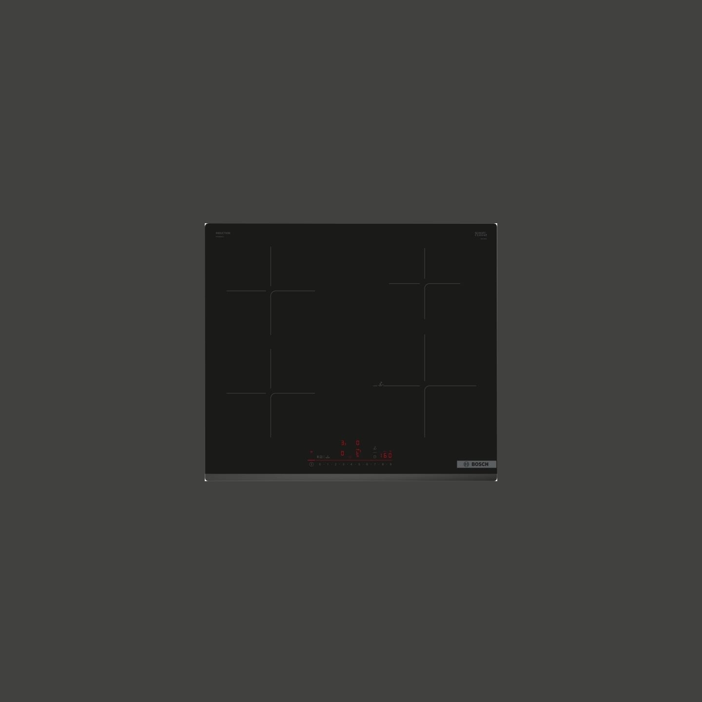 Bosch | Hob | PIE63KHC1Z | Induction | Number of burners/cooking zones 4 | Touch | Timer | Black