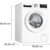 Bosch | Washing Machine | WGG244ZMSN | Energy efficiency class A | Front loading | Washing capacity 9 kg | 1400 RPM | Depth 59 c