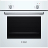 Bosch Oven | HBF010BV1S | 66 L | Electric | Manual | Control knob | Height 59.5 cm | Width 59.4 cm | White