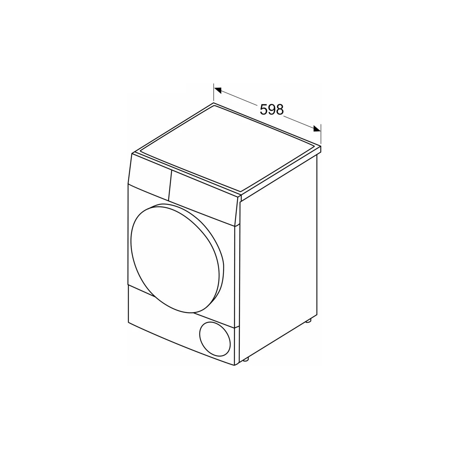 Bosch Dryer Machine with Heat Pump | WQG245DXSN | Energy efficiency class Class C | Front loading | 9 kg | Condensation | LCD | 