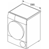 Bosch Dryer Machine with Heat Pump | WQG245DXSN | Energy efficiency class Class C | Front loading | 9 kg | Condensation | LCD | 