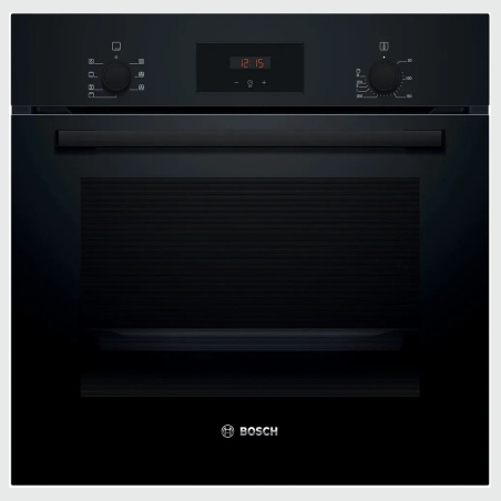 Bosch Oven | HBF133BA1 | 66 L | Electric | EcoClean | Knobs | Height 59.5 cm | Width 59.4 cm | Black