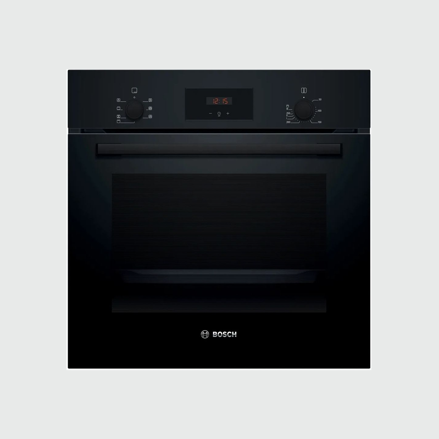 Bosch Oven | HBF133BA1 | 66 L | Electric | EcoClean | Knobs | Height 59.5 cm | Width 59.4 cm | Black