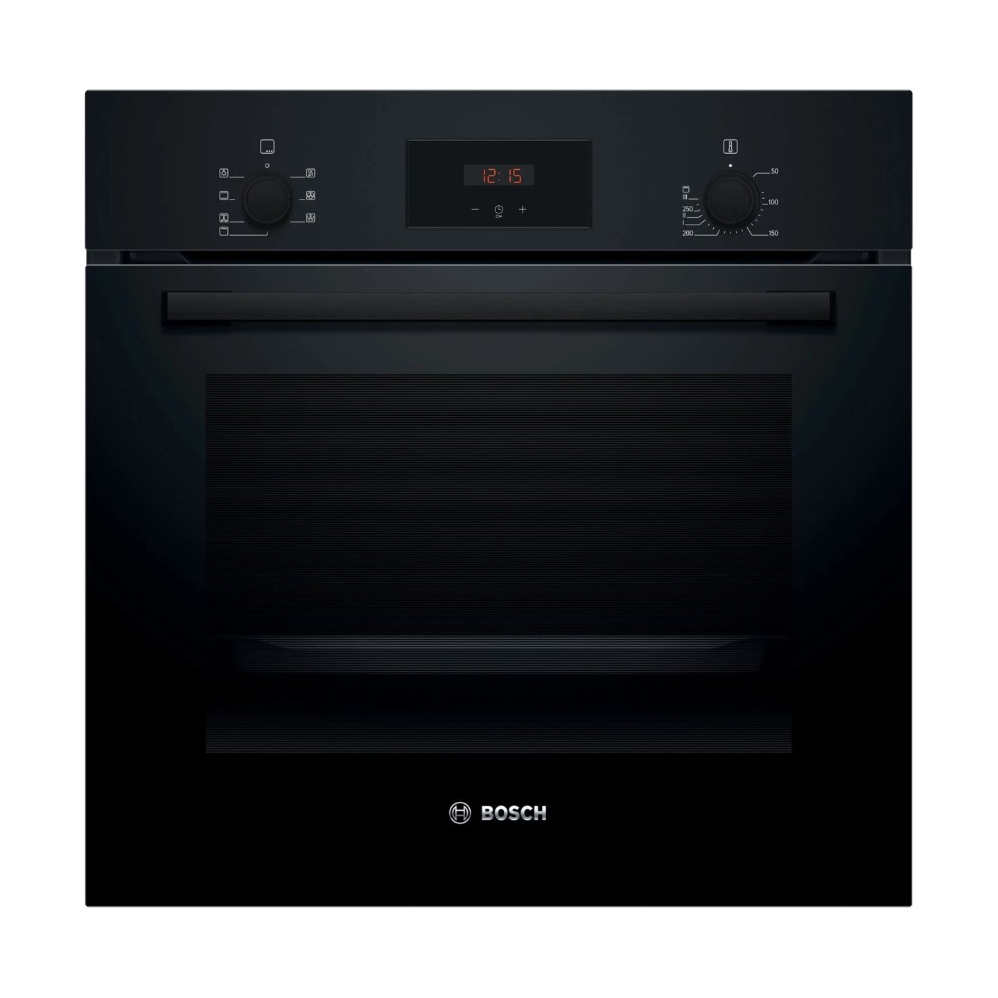 Bosch Oven | HBF133BA1 | 66 L | Electric | EcoClean | Knobs | Height 59.5 cm | Width 59.4 cm | Black