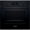 Bosch Oven | HBF133BA1 | 66 L | Electric | EcoClean | Knobs | Height 59.5 cm | Width 59.4 cm | Black