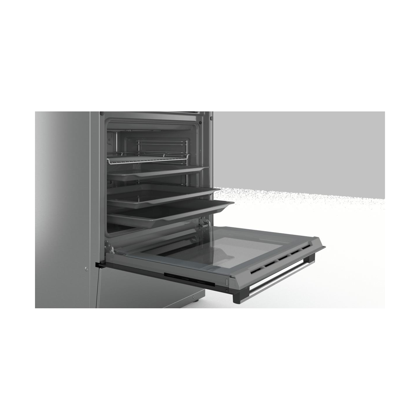 Bosch | Cooker | HKR39A250U | Hob type Vitroceramic | Oven type Electric | Stainless steel | Width 60 cm | Electronic ignition |