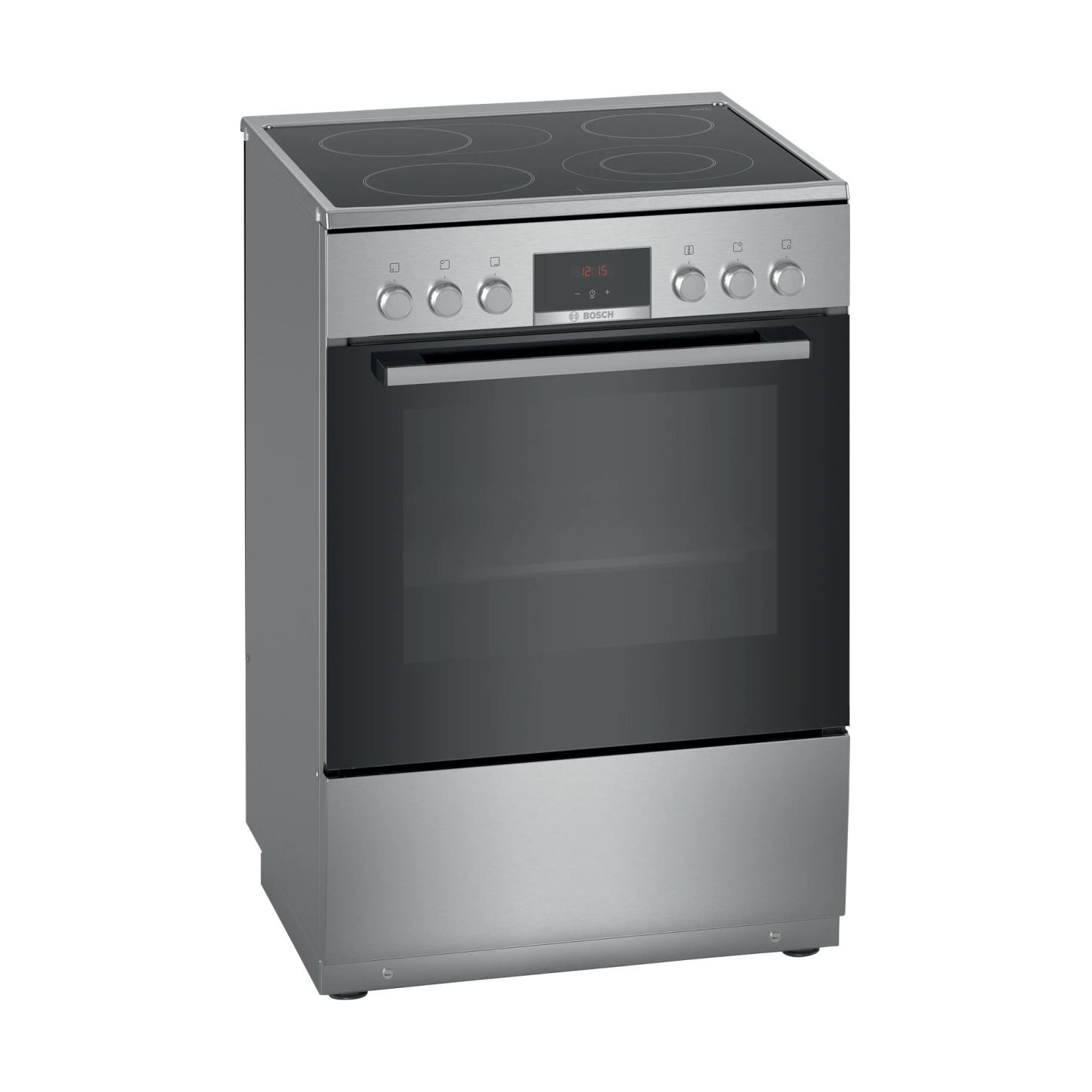 Bosch | Cooker | HKR39A250U | Hob type Vitroceramic | Oven type Electric | Stainless steel | Width 60 cm | Electronic ignition |