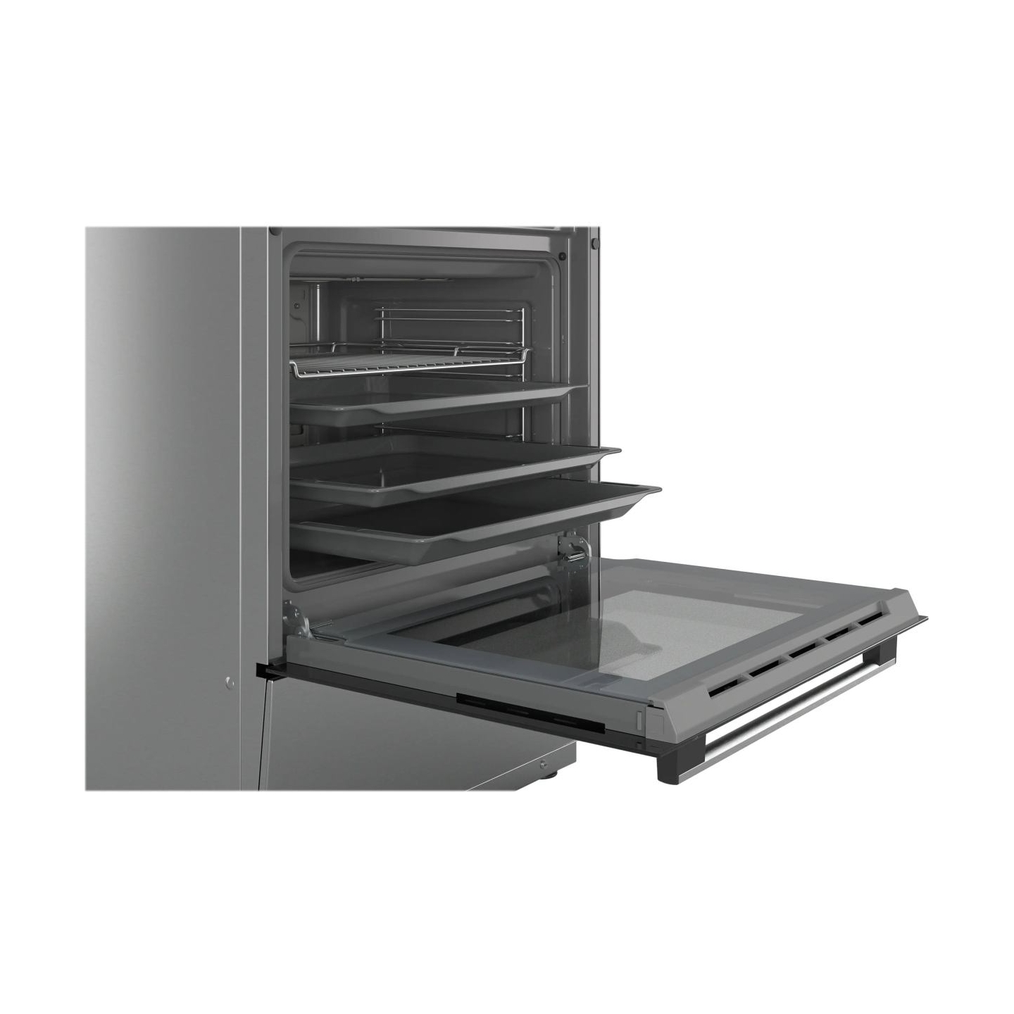 Bosch | Cooker | HKR39A250U | Hob type Vitroceramic | Oven type Electric | Stainless steel | Width 60 cm | Electronic ignition |