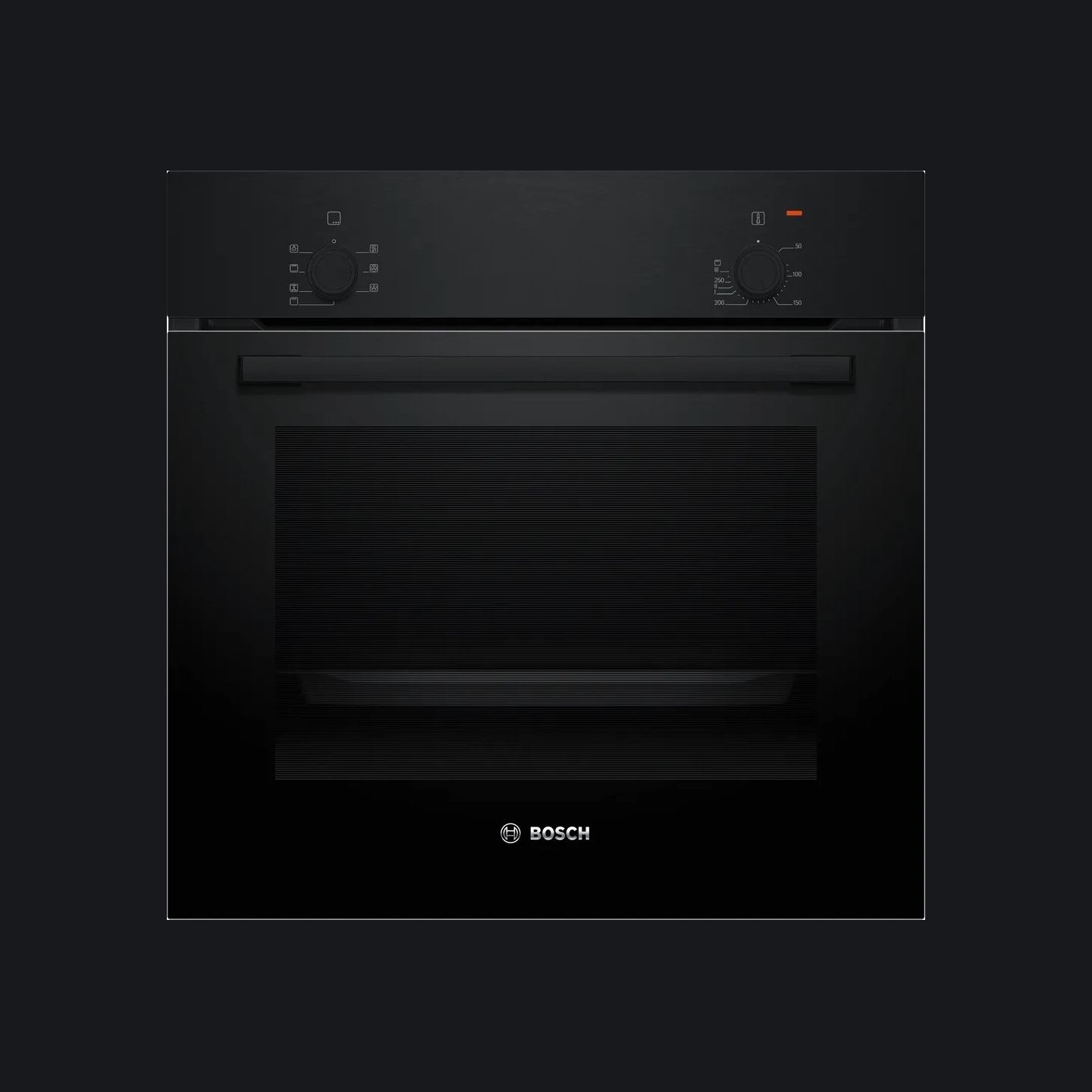 Bosch Oven | HBF010BA1 | 66 L | Electric | Manual | Knobs | Height 59.5 cm | Width 59.4 cm | Black