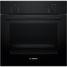 Bosch Oven | HBF010BA1 | 66 L | Electric | Manual | Knobs | Height 59.5 cm | Width 59.4 cm | Black