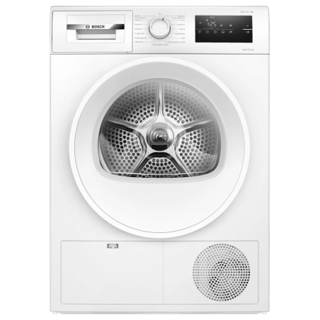 Bosch Dryer WTH85V0MSN, 8kg, Energy class E, Heat Pump, White / WTH85V0MSN