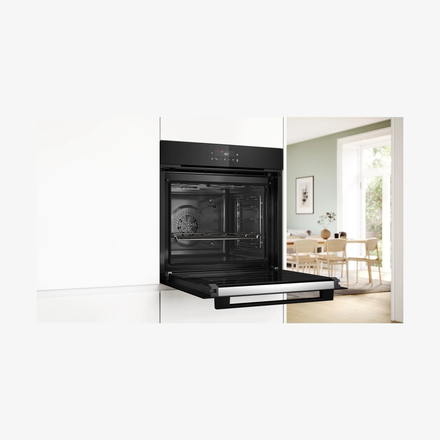 Bosch Oven | HBA572BB4 | 71 L | Electric | Pyrolytic/Hydrolytic | Touch | Height 59.5 cm | Width 59.4 cm | Black