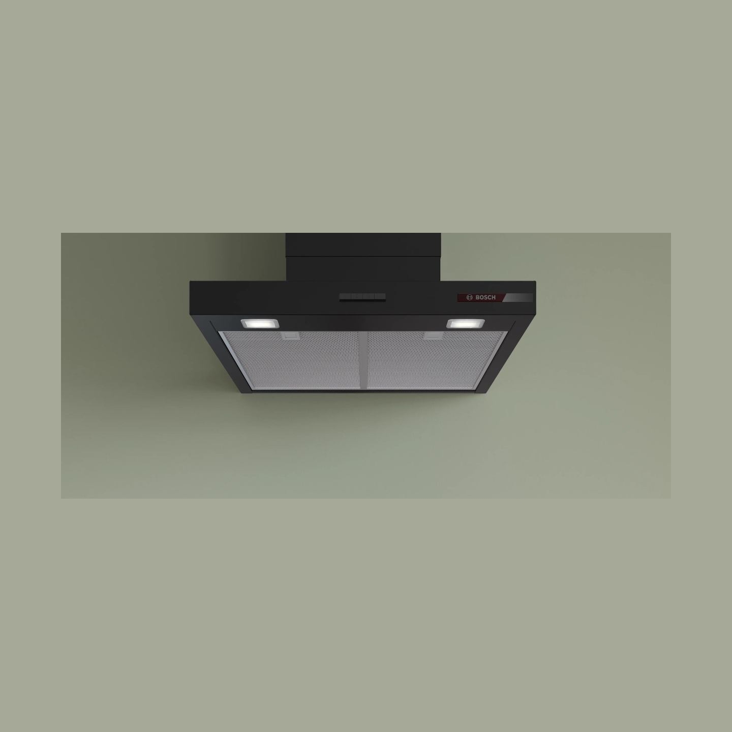 Bosch DWB65CC60 | Hood | Wall mounted | Energy efficiency class B | Width 59.8 cm | Mechanical | 594 m³/h | Matte black | LED