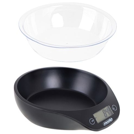 Mesko | Kitchen scale with a bowl | MS 3164 | Maximum weight (capacity) 5 kg | Graduation 1 g | Display type LCD | Black