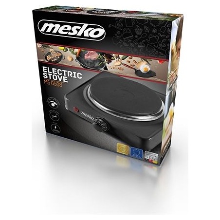 Mesko | Hob | MS 6508 | Number of burners/cooking zones 1 | Rotary | Black | Electric