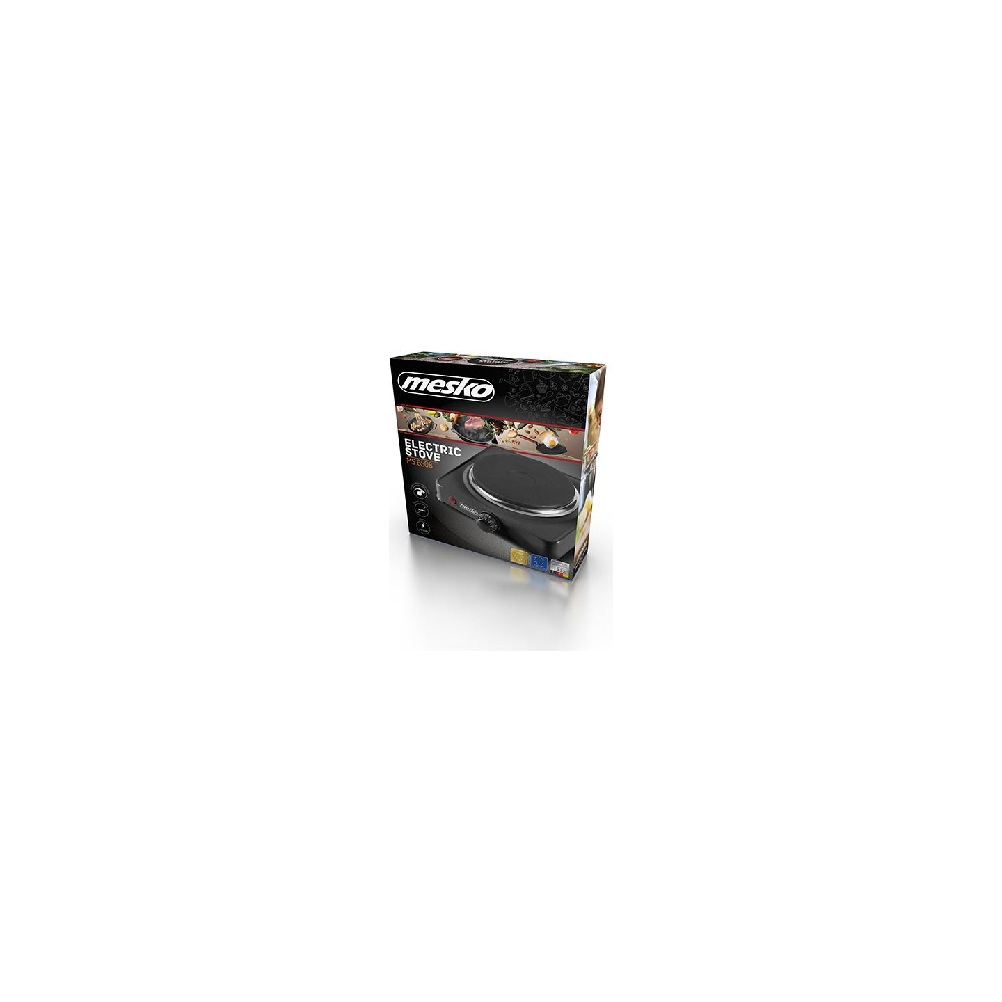 Mesko | Hob | MS 6508 | Number of burners/cooking zones 1 | Rotary | Black | Electric