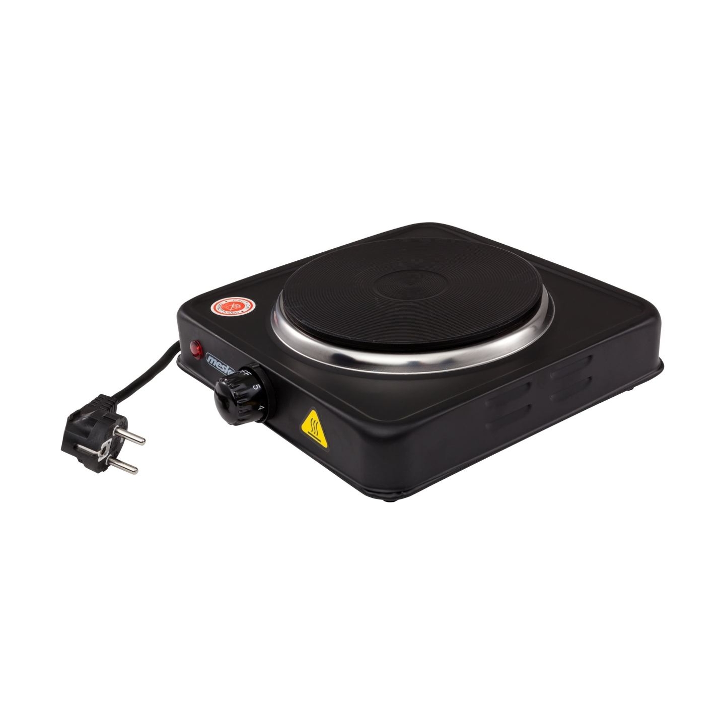 Mesko | Hob | MS 6508 | Number of burners/cooking zones 1 | Rotary | Black | Electric