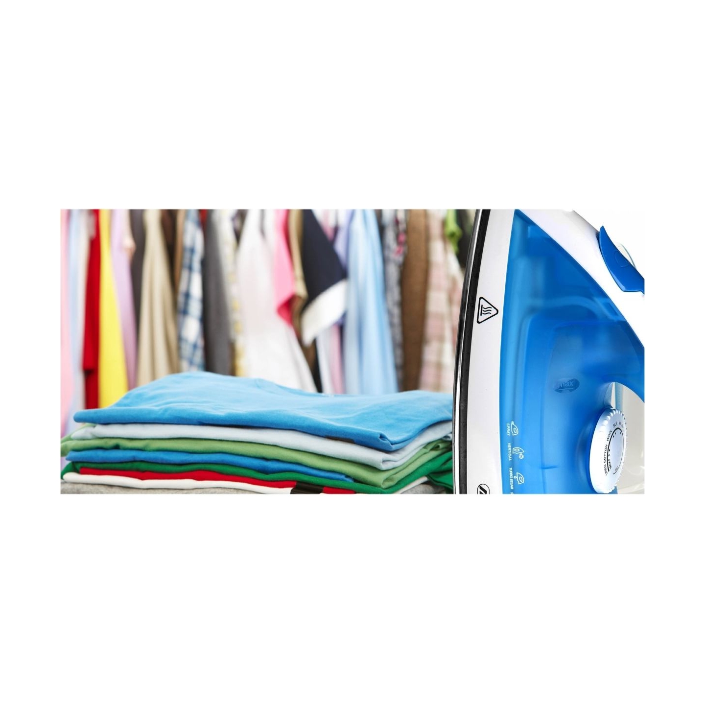Mesko Iron | Mesko | MS 5023 | With cord | 2200 W | Blue/White