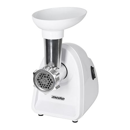 Mesko | Meat mincer | MS 4809 | White | 350 W | Middle size sieve; mince sieve; poppy sieve; plunger; sausage filler