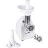 Mesko | Meat mincer | MS 4809 | White | 350 W | Middle size sieve; mince sieve; poppy sieve; plunger; sausage filler