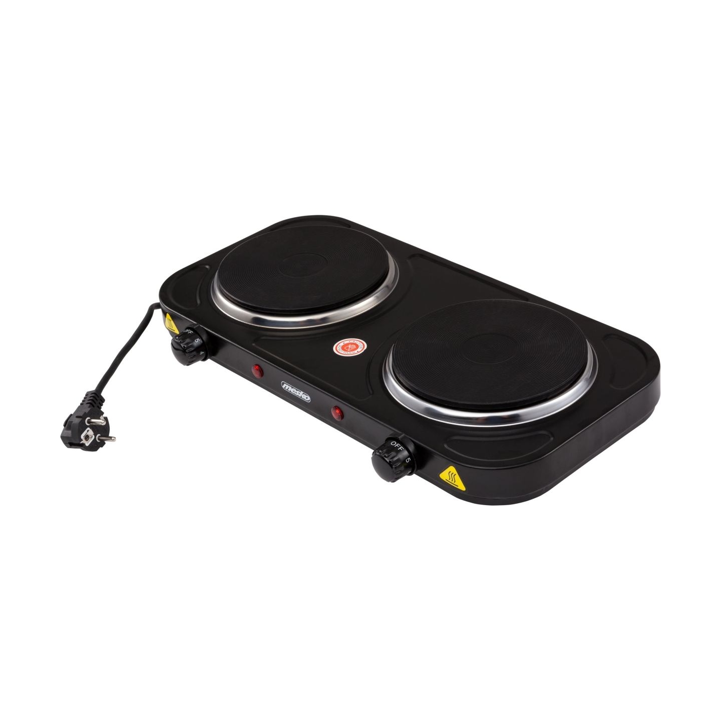 Mesko | Electric stove | MS 6509 | Number of burners/cooking zones 2 | Black | Electric