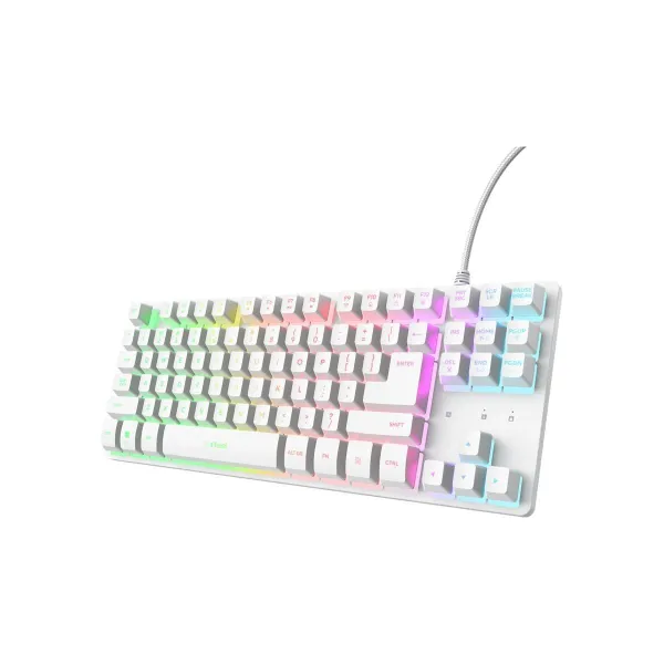 Trust KEYBOARD USB GXT 833W THADO/TKL ENG WHITE 25894 TRUST