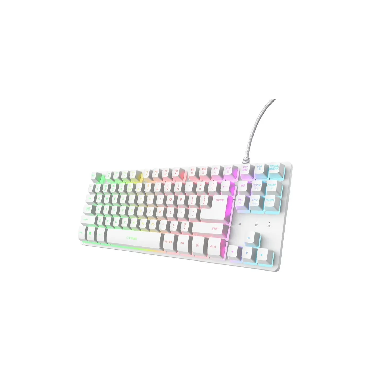 Trust KEYBOARD USB GXT 833W THADO/TKL ENG WHITE 25894 TRUST