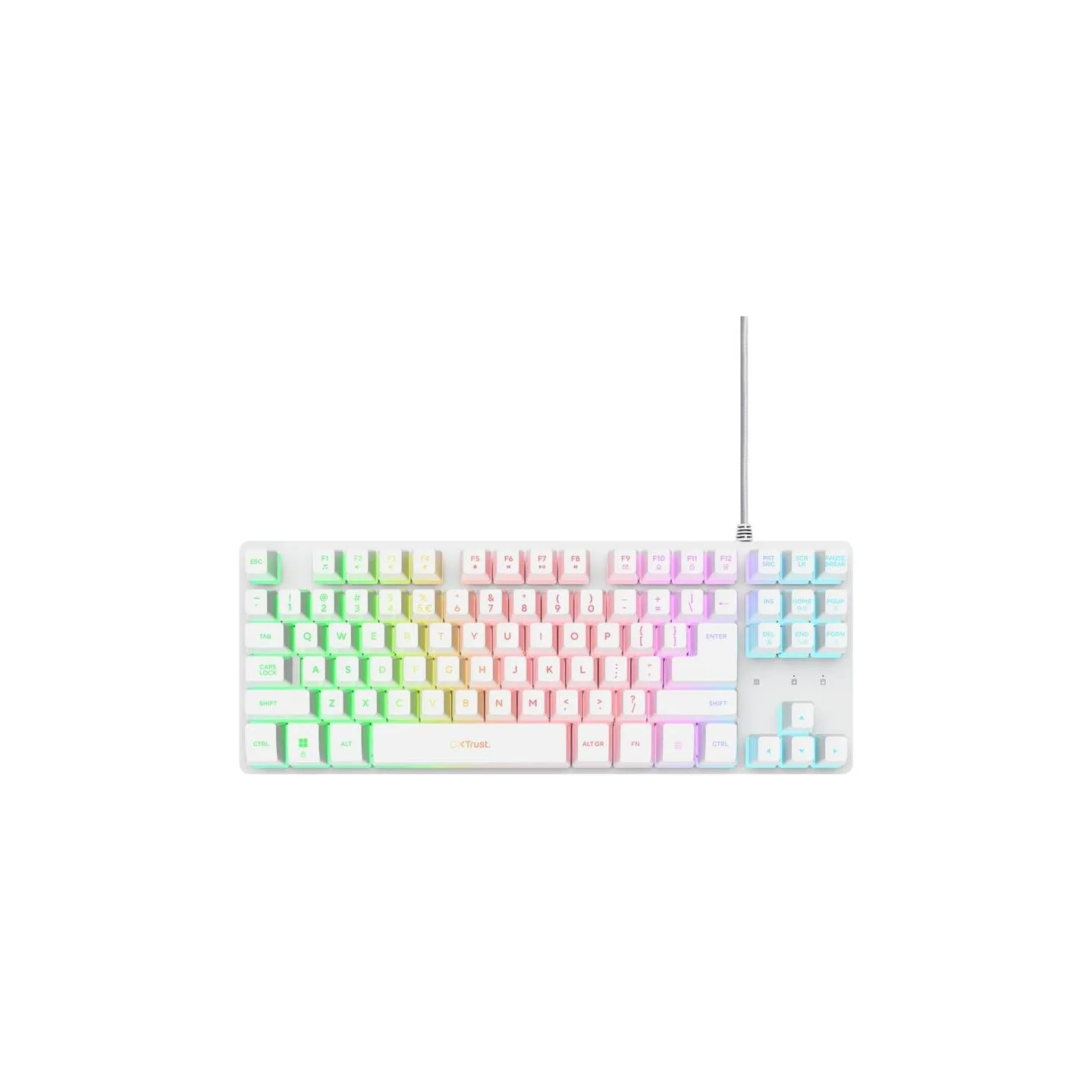 Trust KEYBOARD USB GXT 833W THADO/TKL ENG WHITE 25894 TRUST