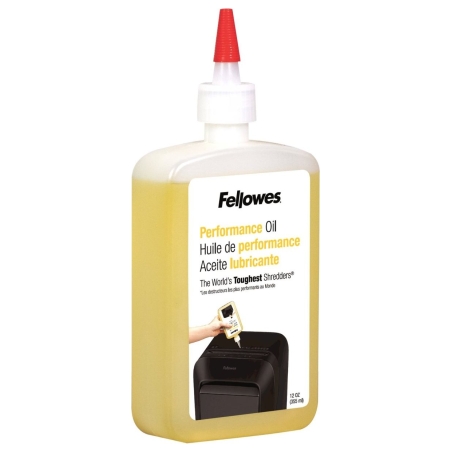 Fellowes | Shredder Oil 355 ml | For use with all Fellowes cross-cut and micro-cut shredders. Oil shredder each time wastebasket